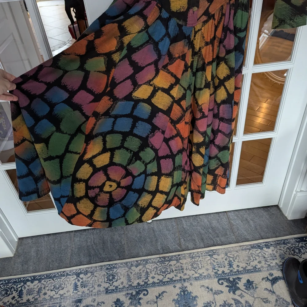 Colorful Geometric Patterned Dress - Picture 5 of 11
